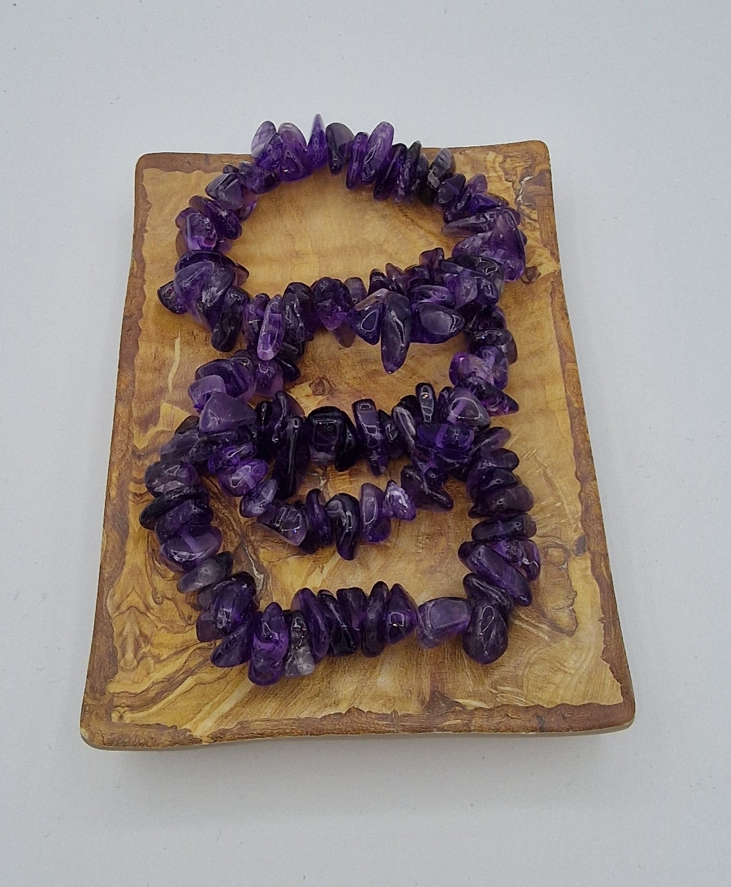 Amethist split armband grof