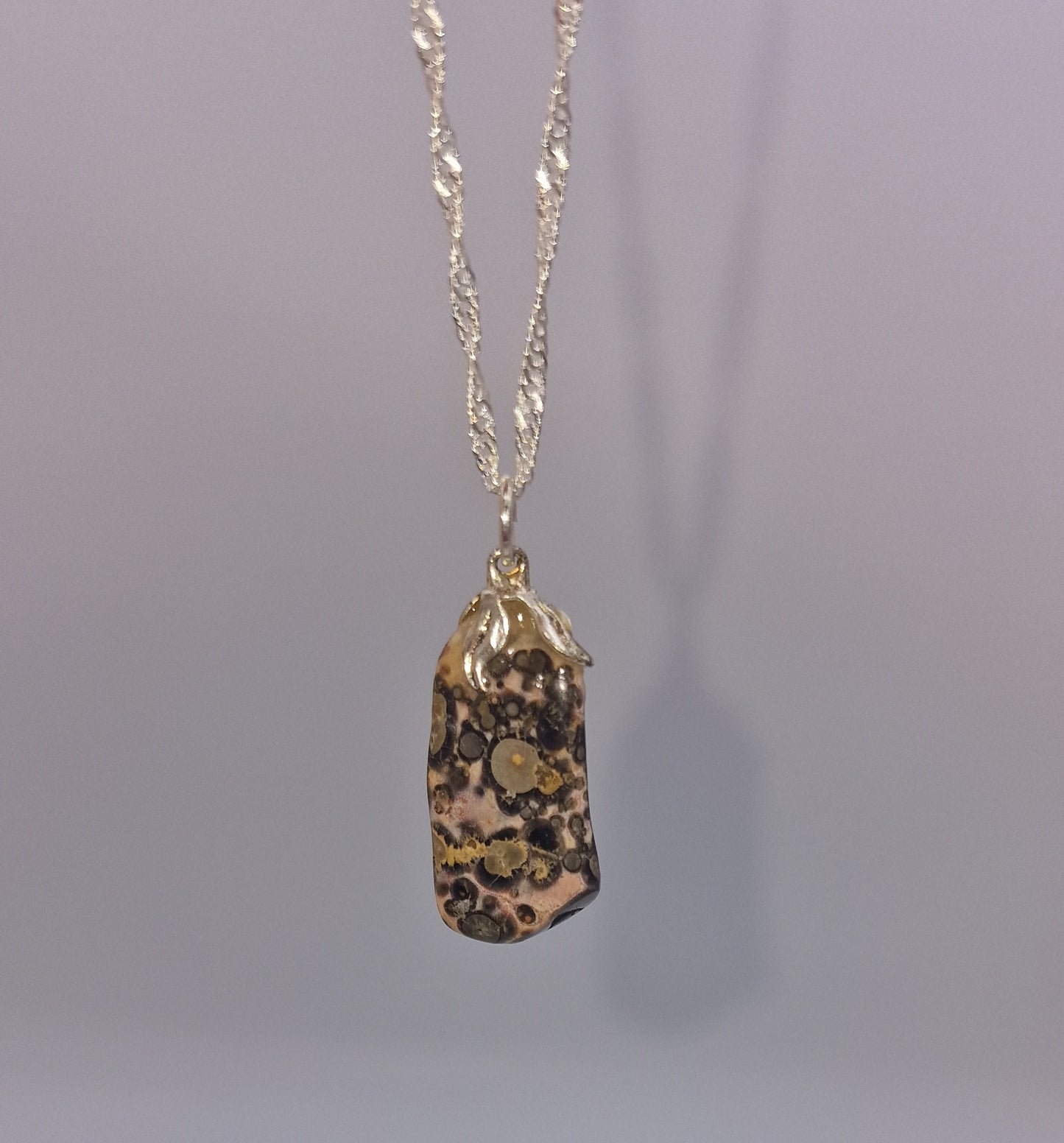 Jaspis Luipaard hanger