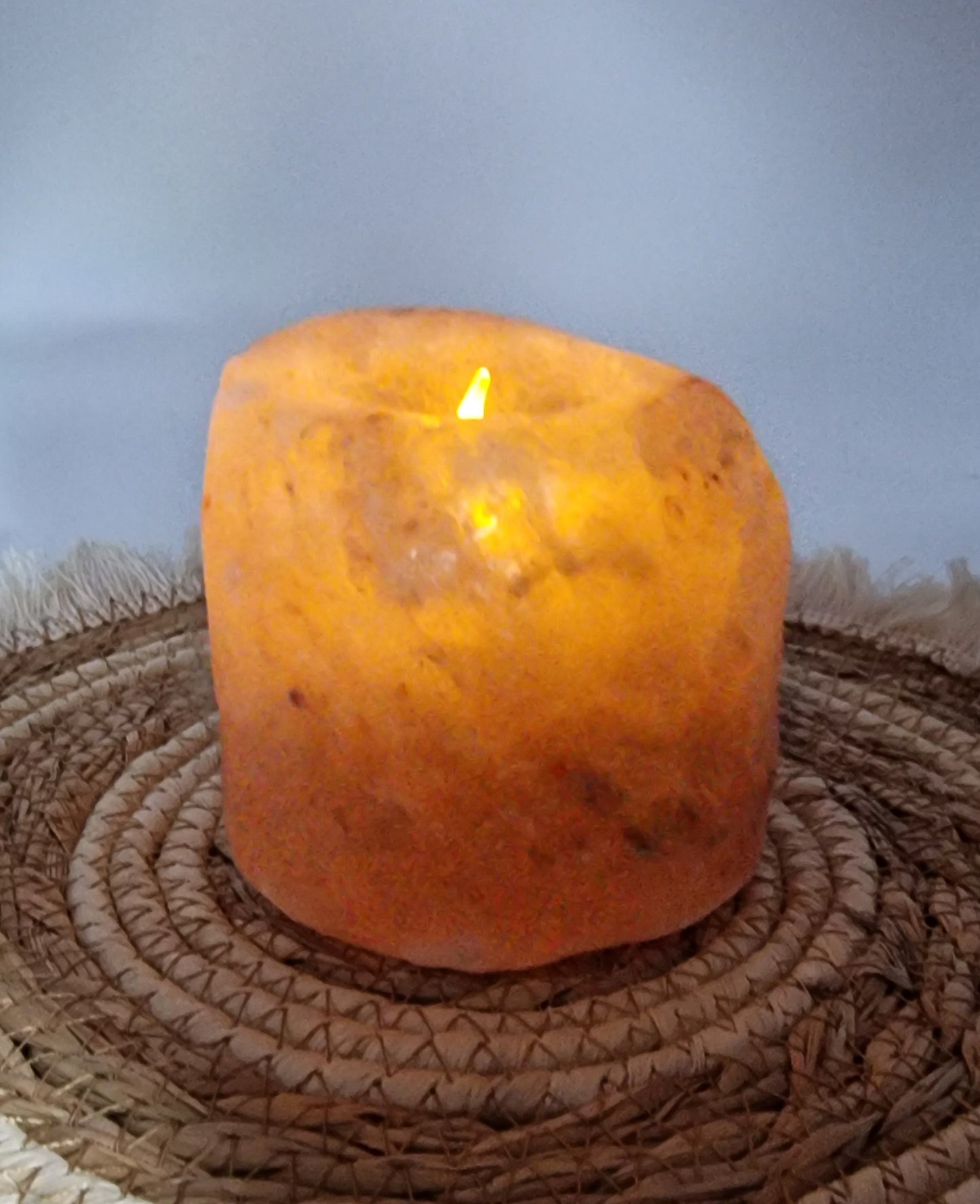 Zoutsteen waxinelichtje