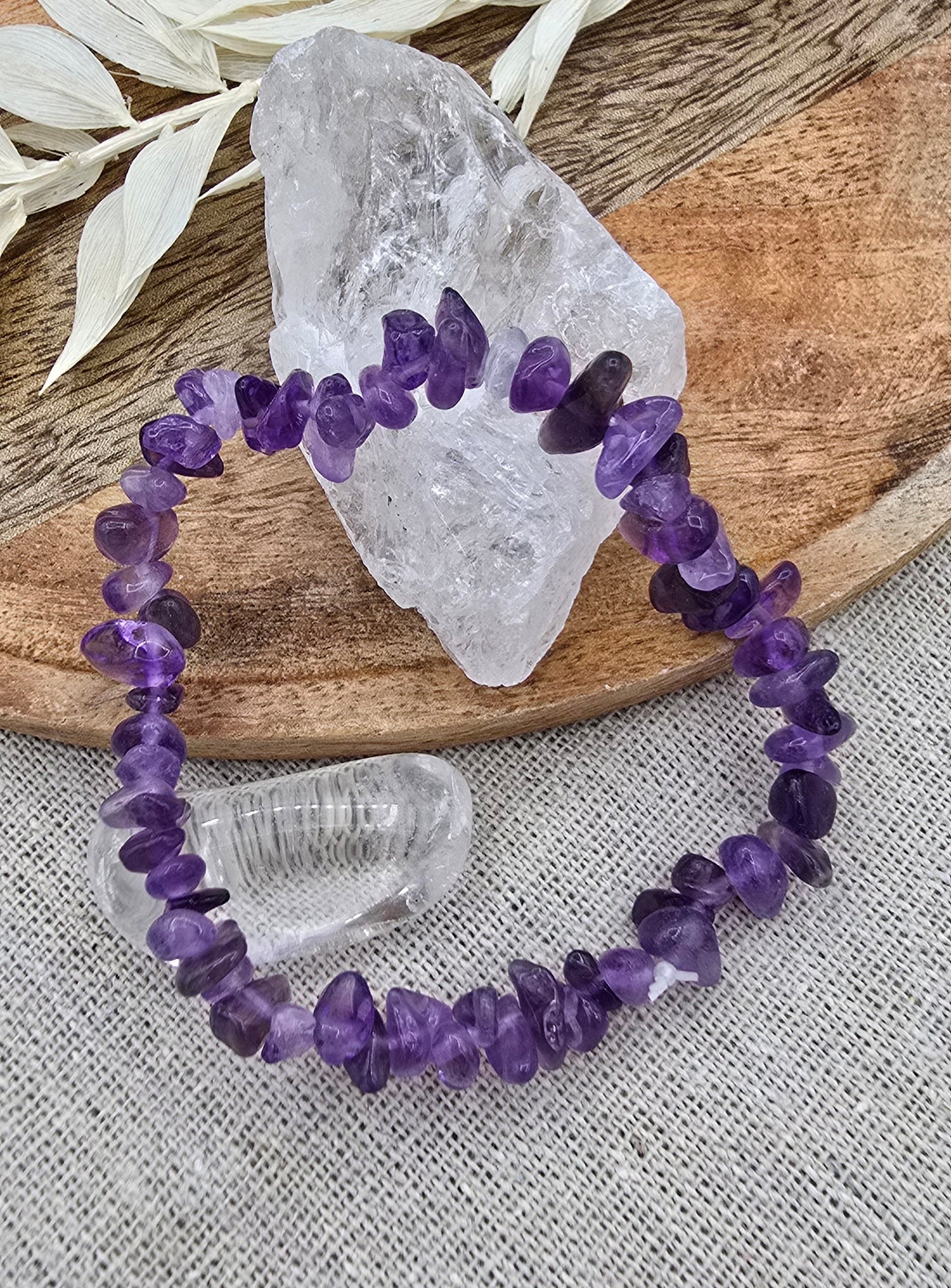 Amethist splitarmbandje