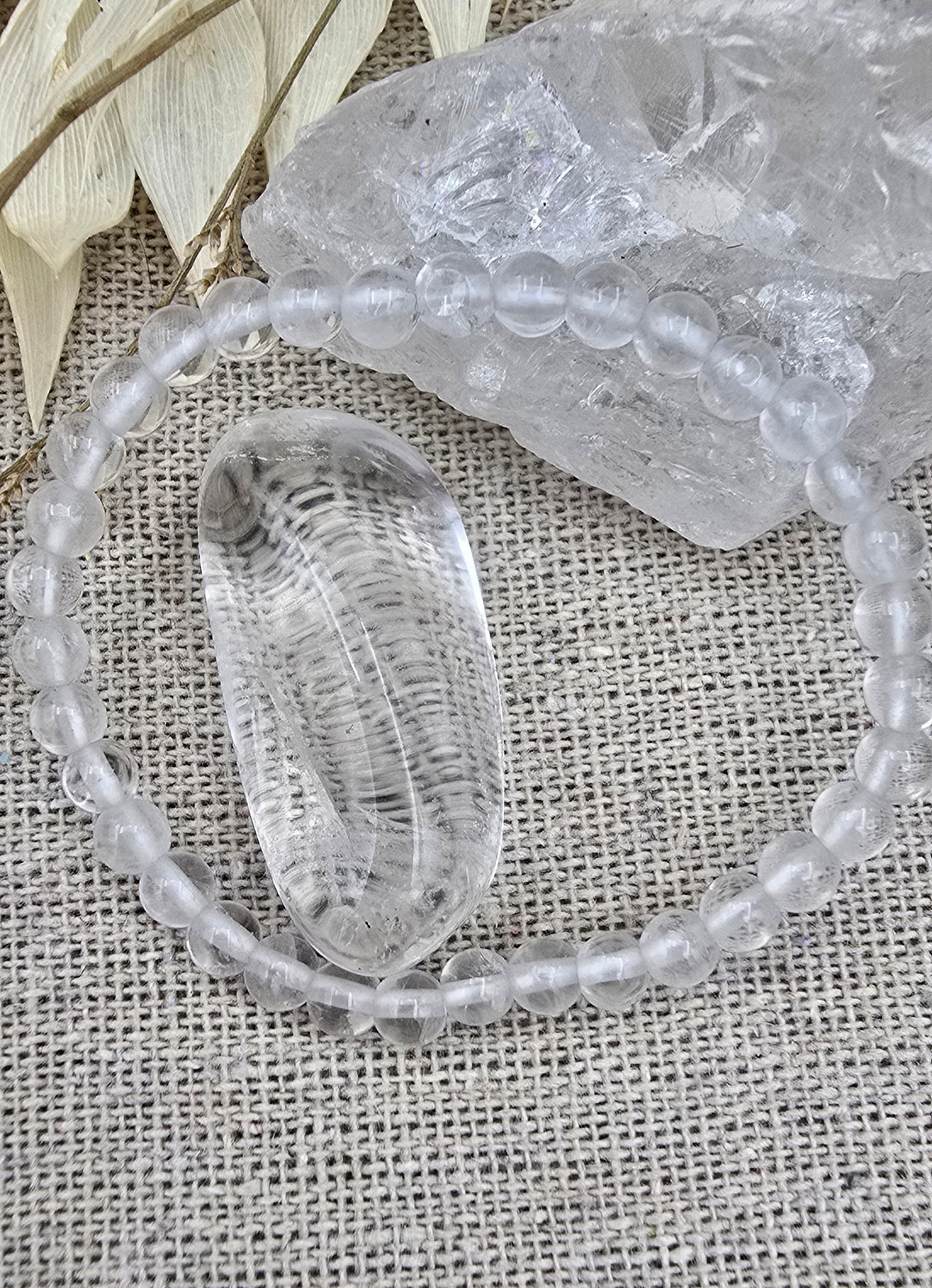 Kinderarmband Bergkristal 4mm