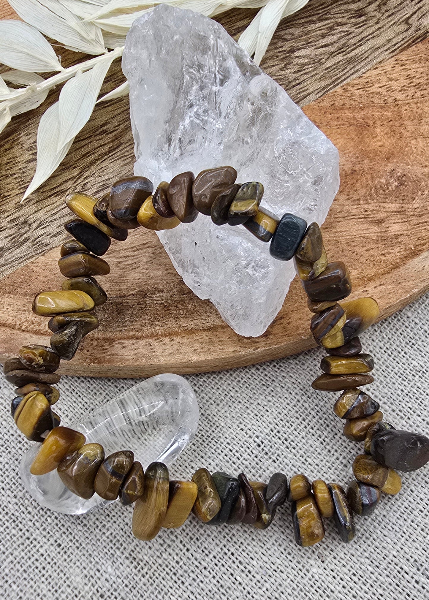 Tijgeroog splitarmbandje