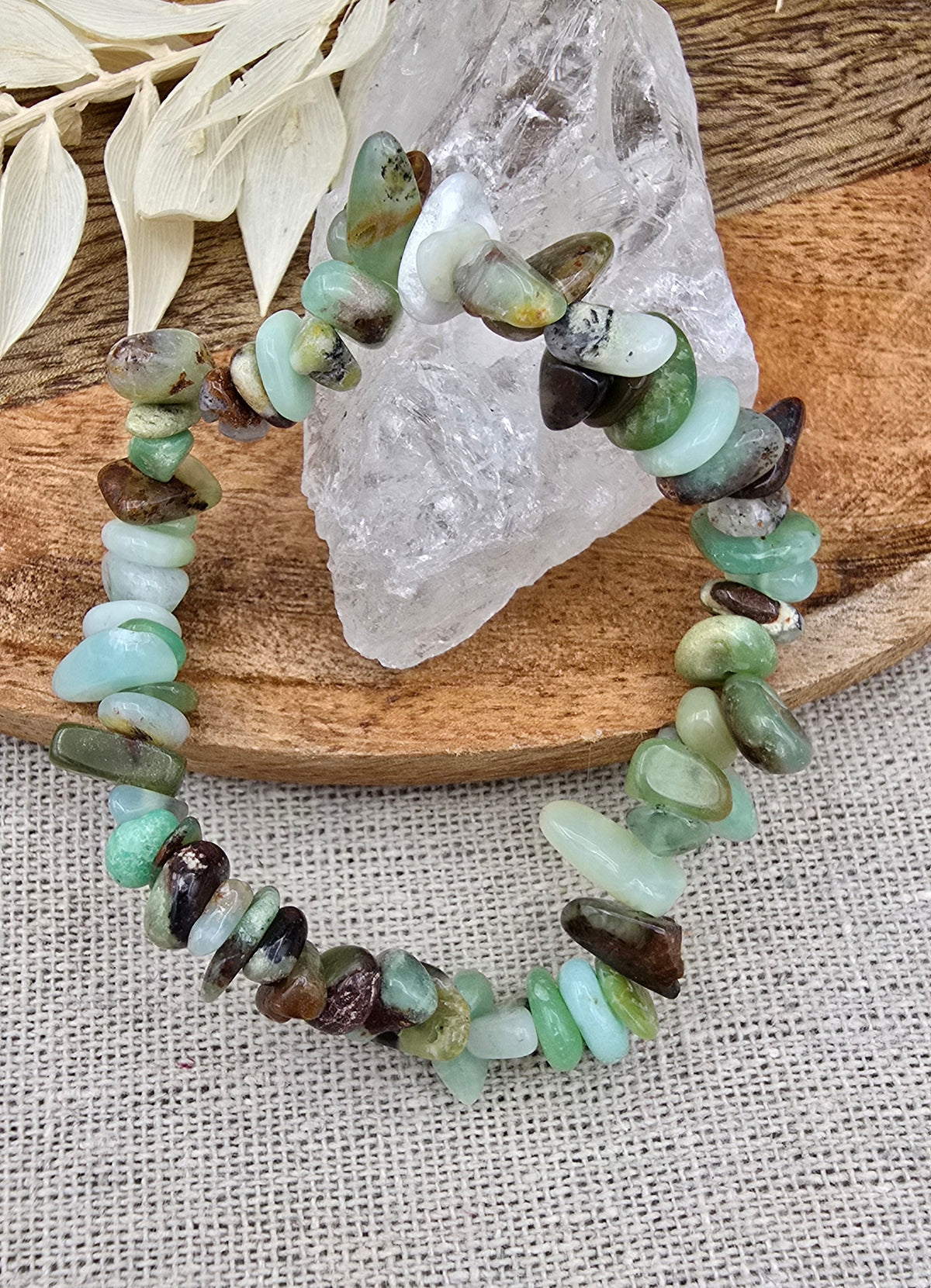 Chrysopraas splitarmband