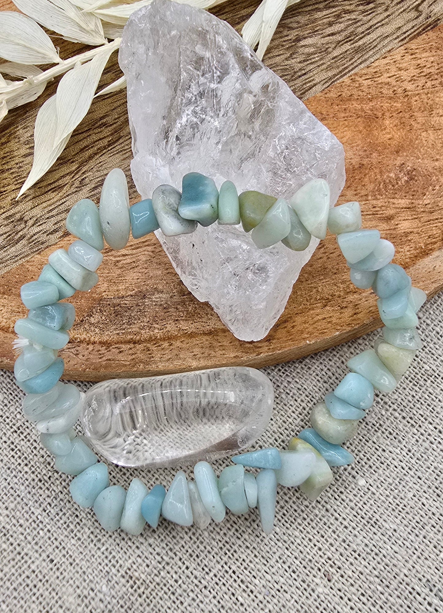 Amazoniet splitarmbandje