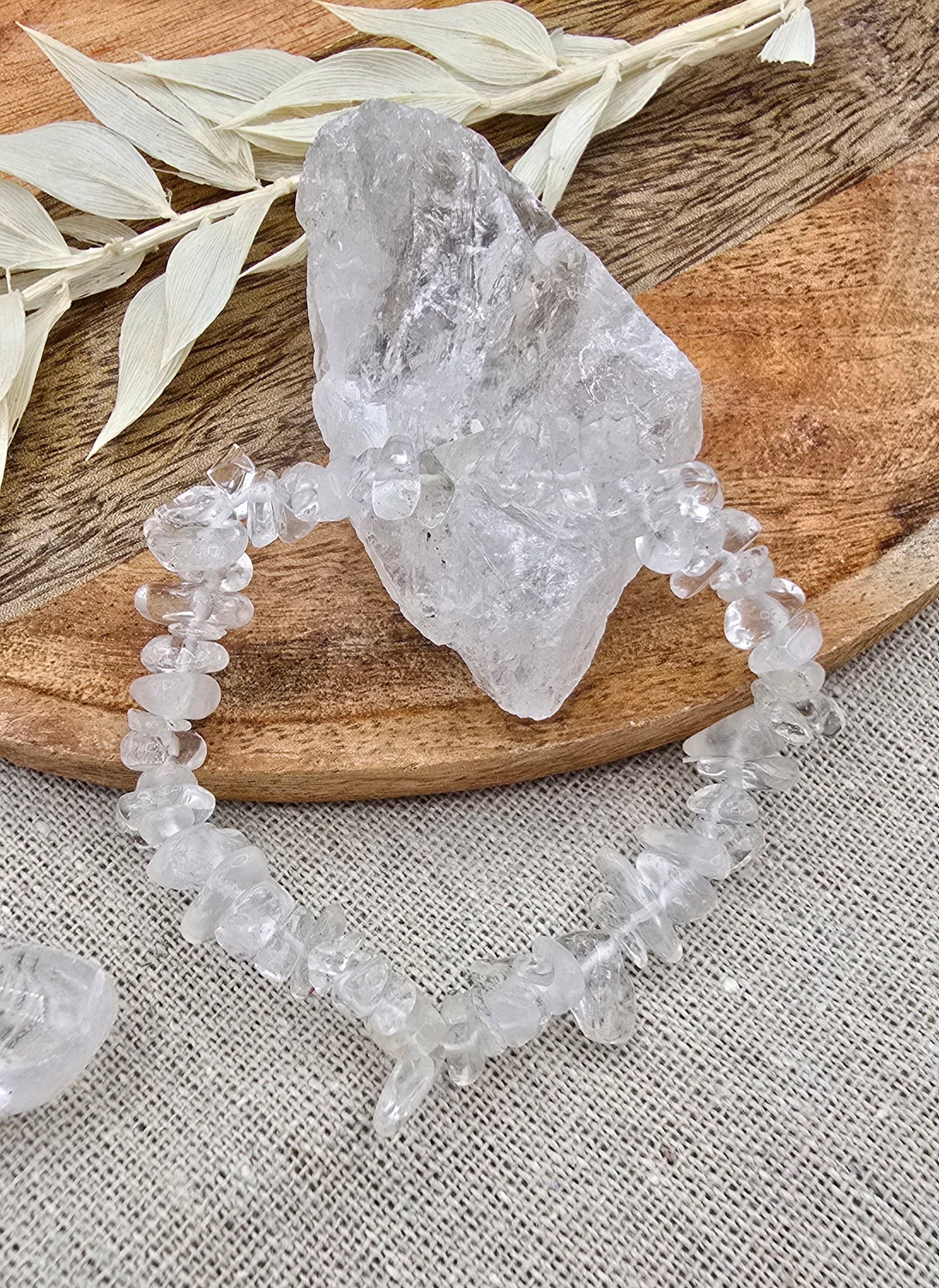 Bergkristal splitarmbandje