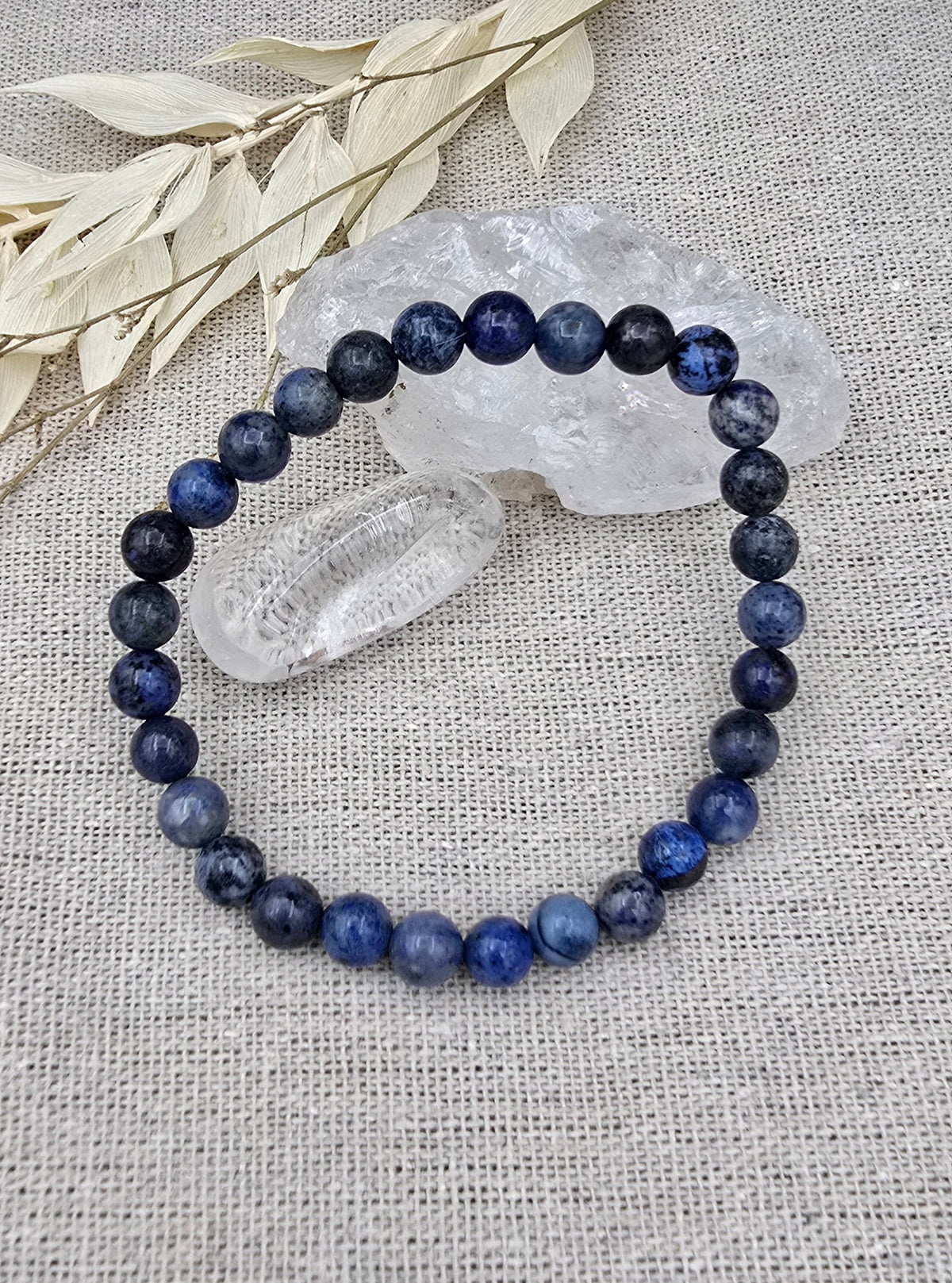 Dumortieriet kogelarmband 6 mm