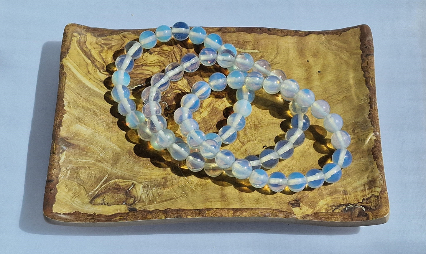 Opaliet kogelarmband 8mm