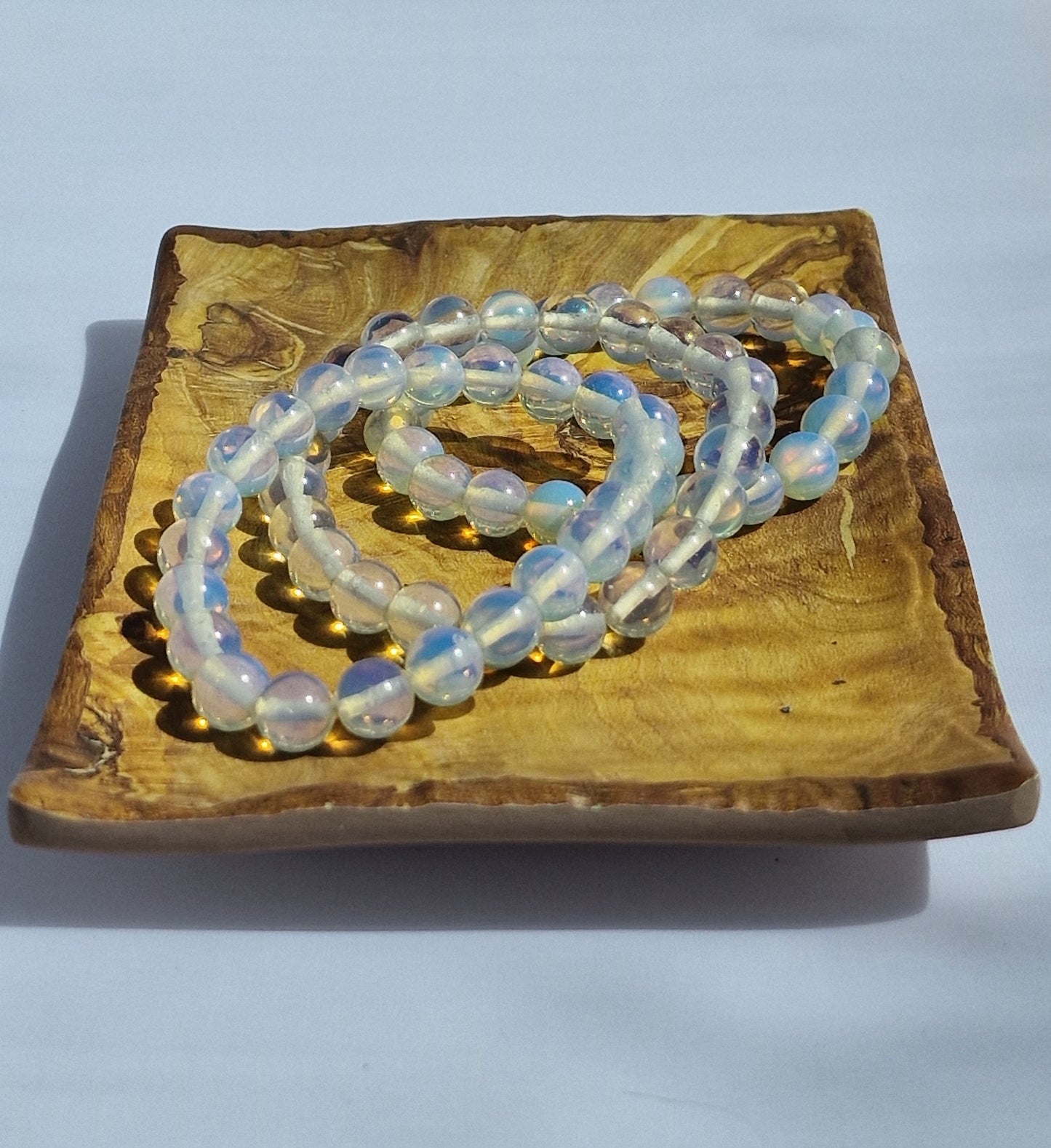 Opaliet kogelarmband 8mm