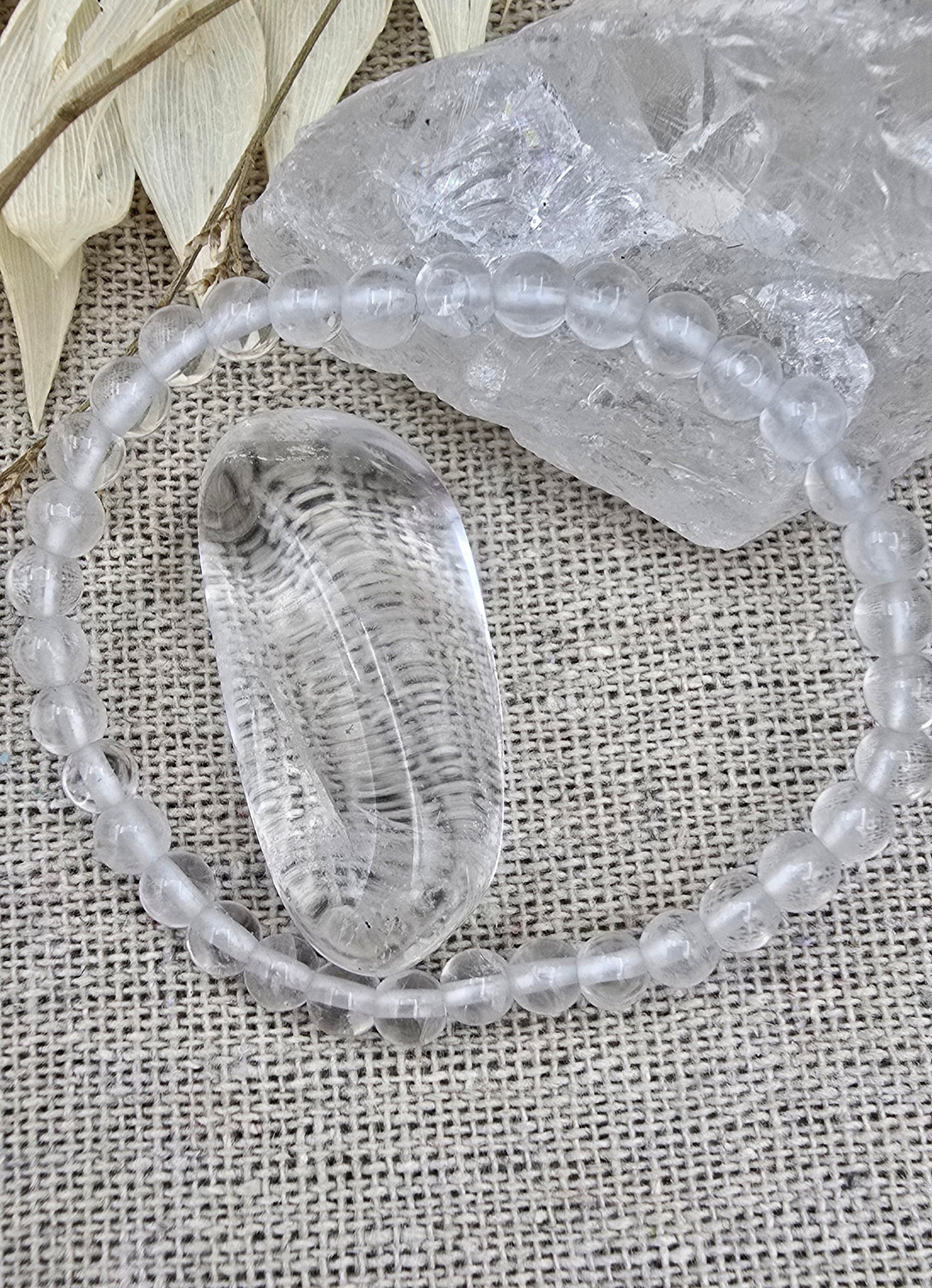 Kinderarmband Bergkristal 4mm