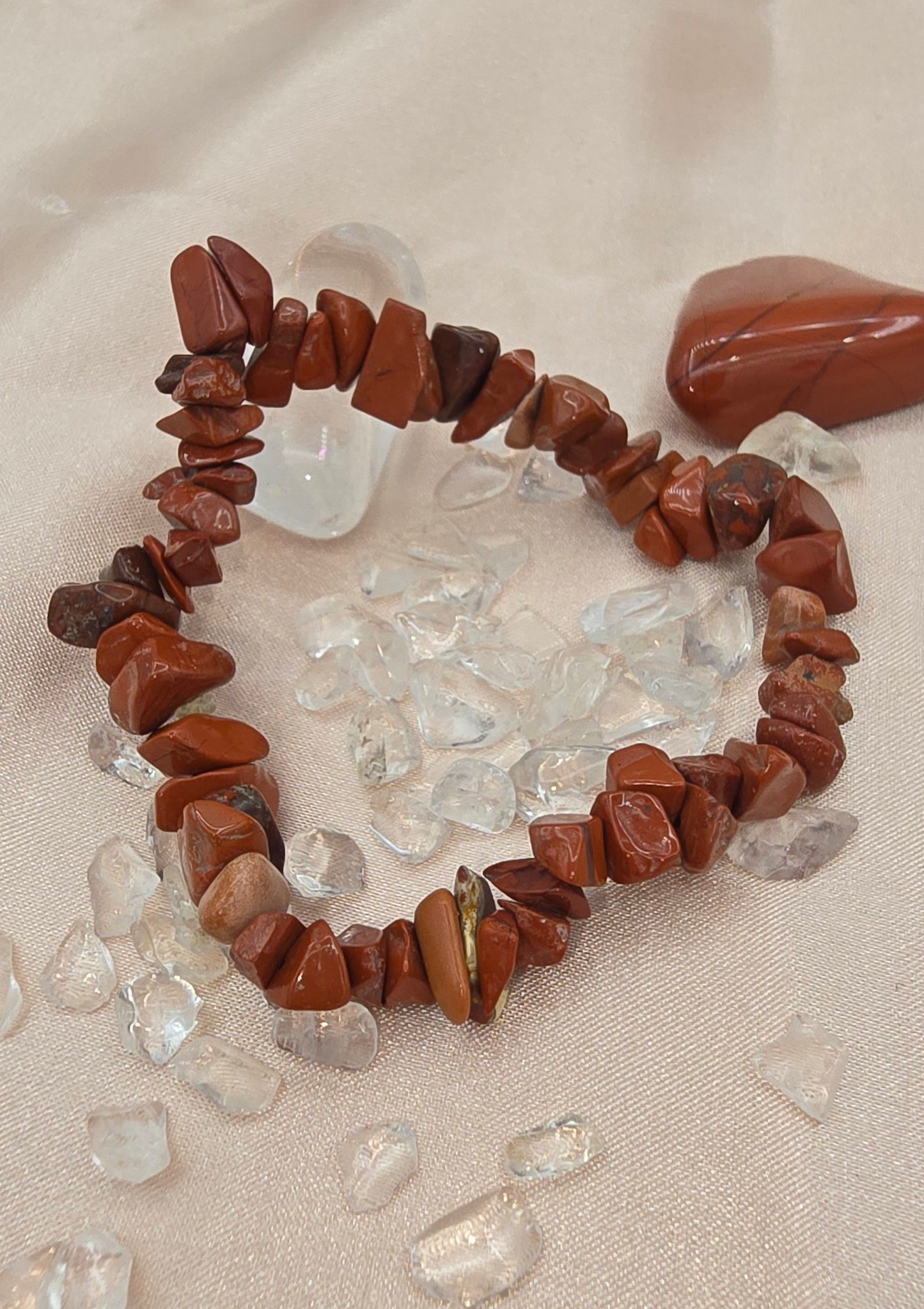 Jaspis rood splitarmband