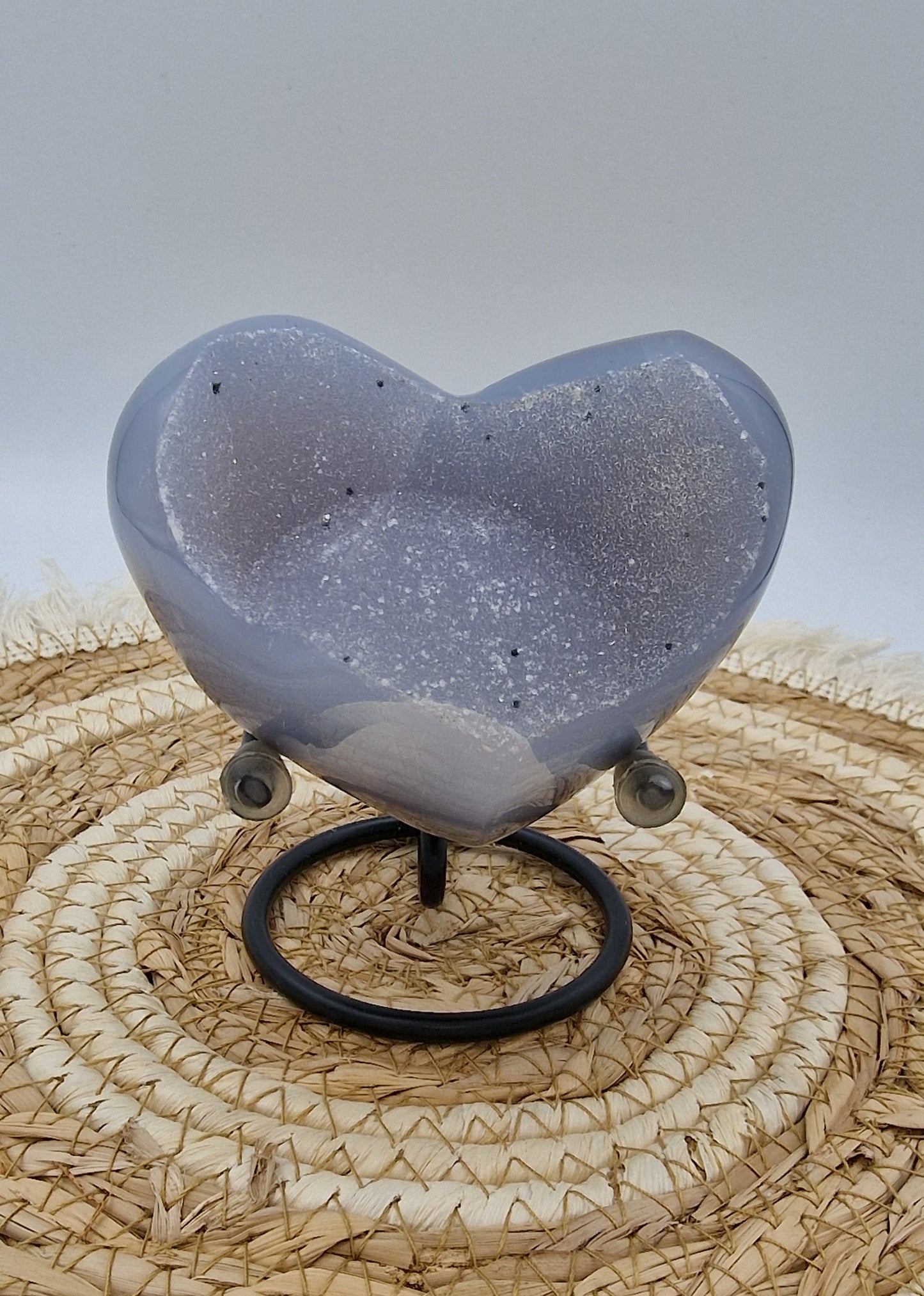 Druzy Agaathart op standaard